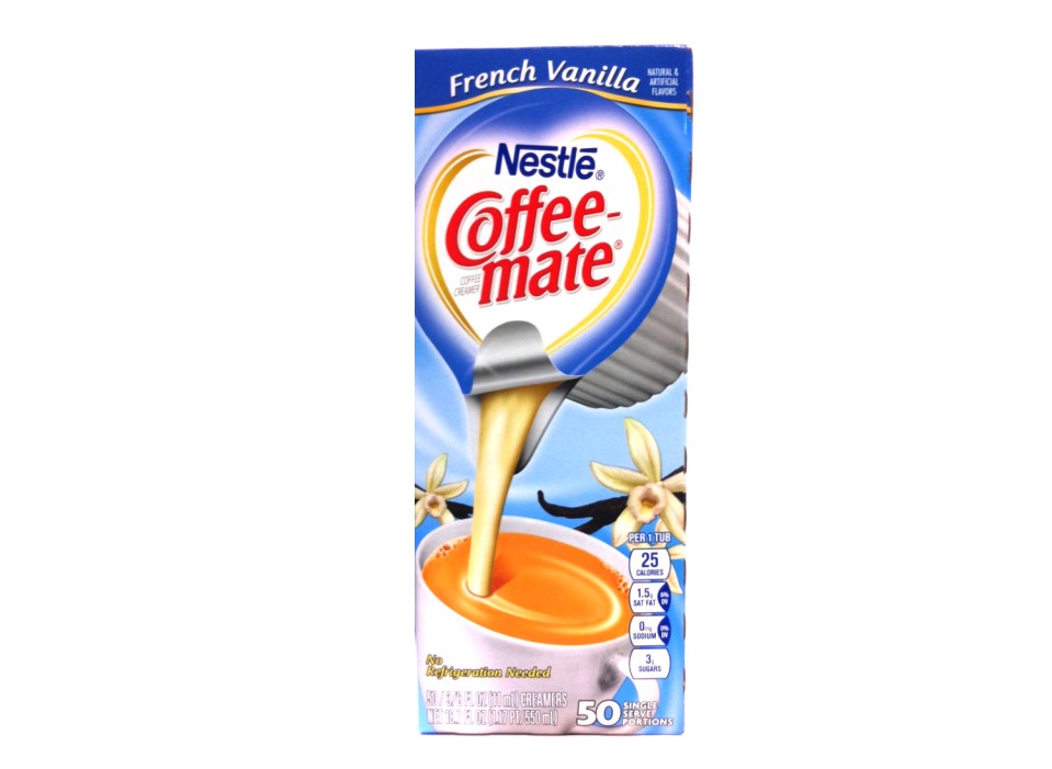 CoffeeMate French Vanilla Creamer Cups 50ct Valley Vending